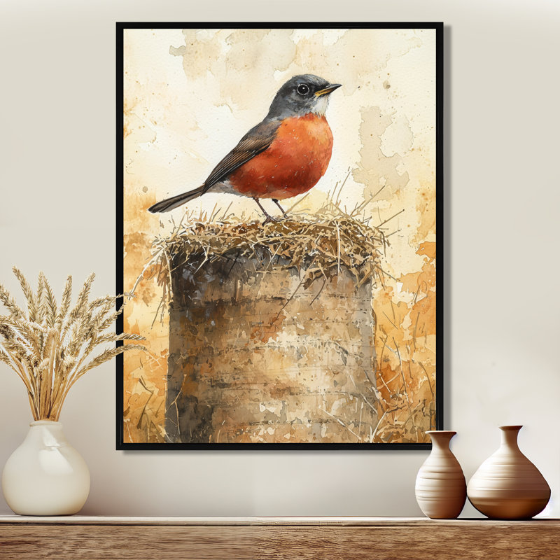 Banas - Animals Canvas Wall Art, Noir, Impression encadrée flottante, H 20 po x l 12 po