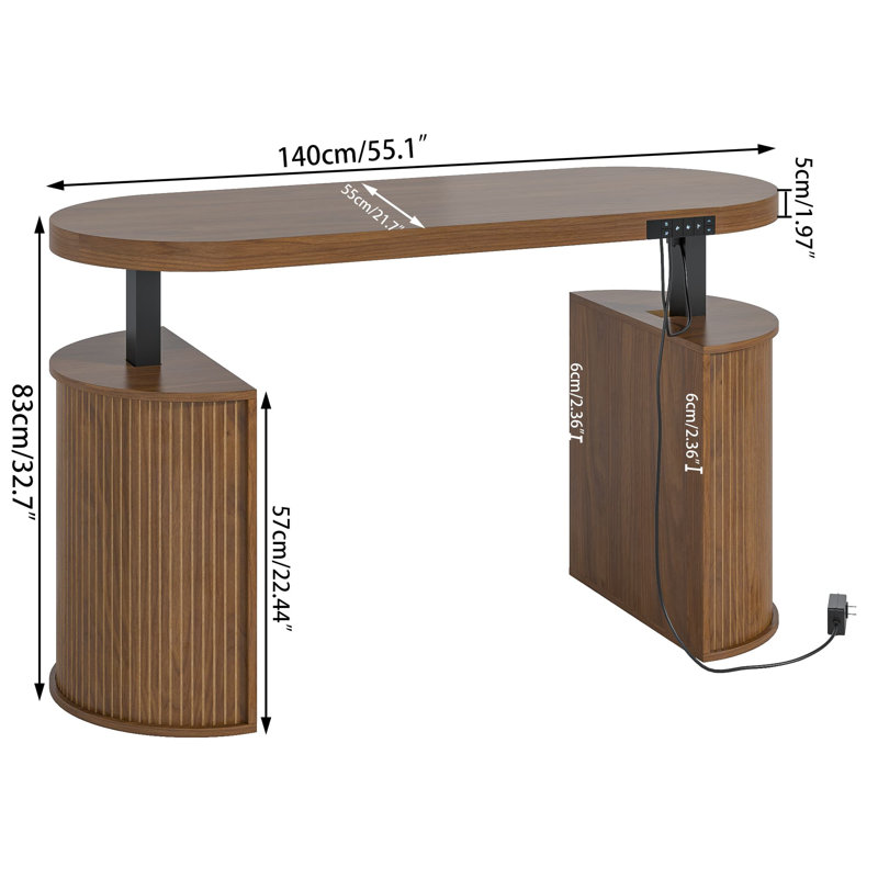 Bureau debout électrique de 55,1 pouces de large avec rangement, bureau à hauteur réglable pour bureau à domicile avec armoire