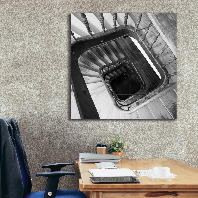 "Escalier en colimaçon n ° 8" par PhotoINC Studio, H 37 po x l 37 po x P 1,5 po