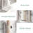 2-Pack Self Adhesive Electric Toothbrush Holder