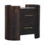 55cm W Solid Wood Bedside Table