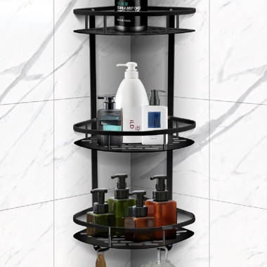 Rebrilliant Dorwarth Free-standing Stainless Steel Shower Shelf