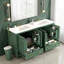 Meuble-lavabo moderne de 60 po - Portes à fermeture douce, étanches et tablettes intégrées?-1697792356