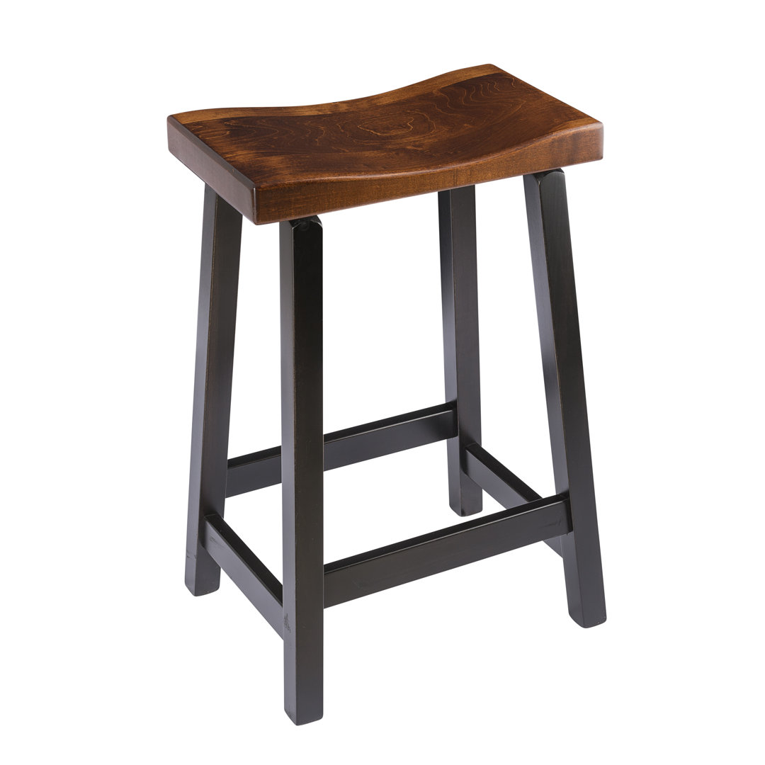 Lechner Solid Wood Counter Stool Williston Forge