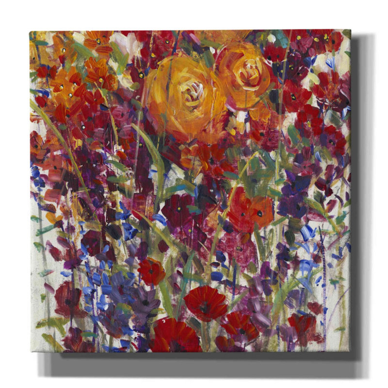 «Mixed Bouquet III» par Tim O'toole, art mural sur toile, H 26 po x l 26 po x P 1,5 po