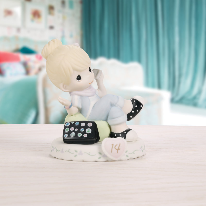 Figurine 4,53 pouces Precious Moments, Jaune