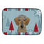 Tapis de séchage braque teckel winter fêtes