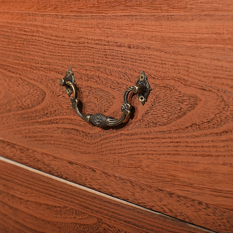 Buffet décoratif brun en bois massif, Brown