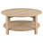 Lennix 1-Shelf Round Engineered Wood Coffee Table Natural
