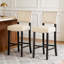 Ensemble de 2 tabourets de bar avec rivets décoratifs