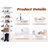6 Shoe Rack Tower For Balcony - Rotating Organizer, 24 Pairs, White Modern Organizer Tower,