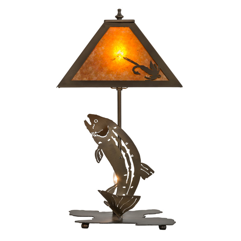 Lampe de table 21" à truite bond