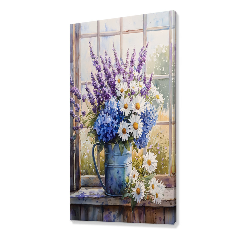 Champlin - art mural floral, H 60 po x l 28 po, Toile tendue, Ne s’applique pas