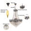 Luminaire suspendu en cristal 9 lumières