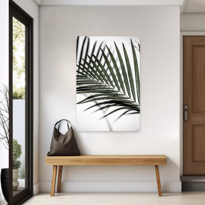 Summer Shadows Abstract Contemporary Elegant Palm Nature Summer Wall Art Print