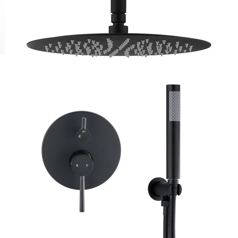 All-In-One Kit with Rough in-Valve, Matte Black