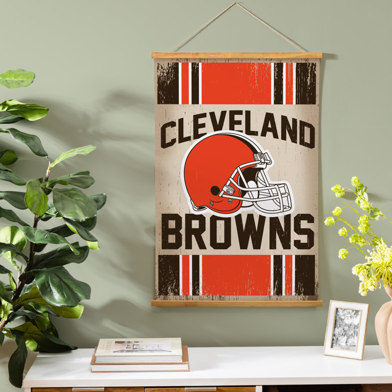 Tapisserie murale 24 po x 36 po Cleveland Browns, Browns de Cleveland