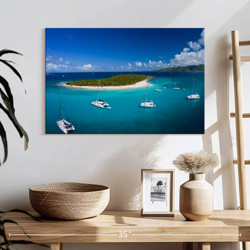 Sandy Cay British Virgin Island, 16" H x 24" W