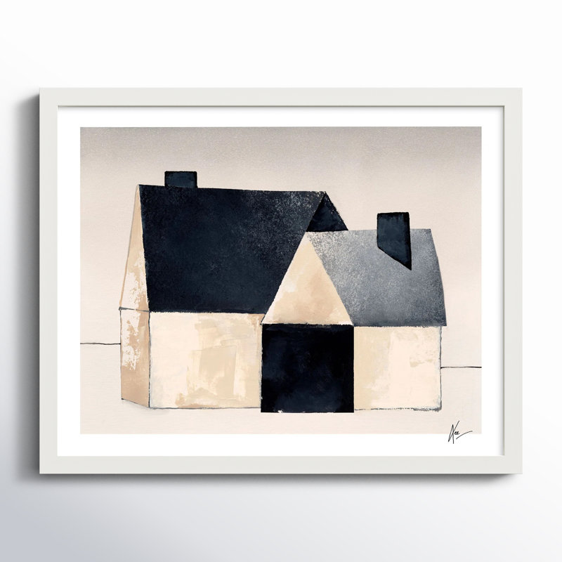 Urban Barn 2 par Lee Lessem - Art mural encadré, H 16 po x l 20 po x P 1,25 po, Blanc