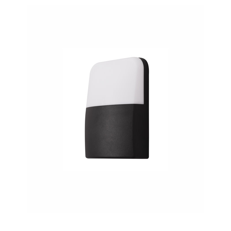 Droplet Integrated LED Outdoor Bulkhead Light, Black
