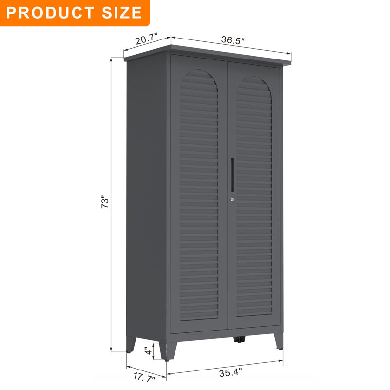 Armoire de rangement l 36,5 po et portes verrouillables