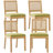 Amando Mid Century Modern Farmhouse Style Rattan Dining Chairs, Cane Upholstered Kitchen Side Chair With Natural Hardwood Frame-559498590