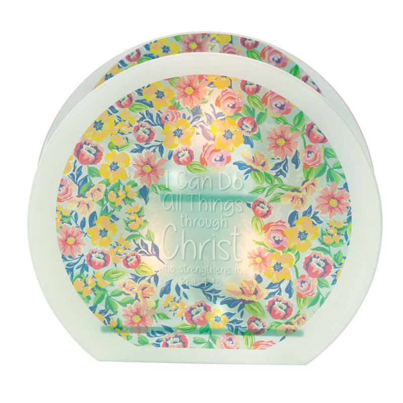 Photophore en verre 7 "avec bougie inclus
