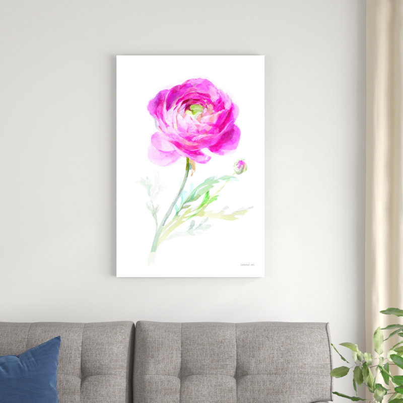 «Color of Spring I» par Danhui Nai - peinture sur toile tendue, H 36 po x l 24 po x P 1,25 po