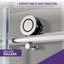 Leon 48'' - 48'' W x 76'' H Single Added Frameless Shower Door with Clear Glass-50266332