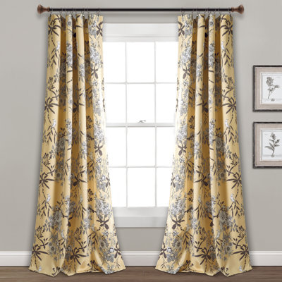 Botanical Garden Room Darkening Curtain Pair
