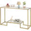 Saini 121cm Glass Top Console Table