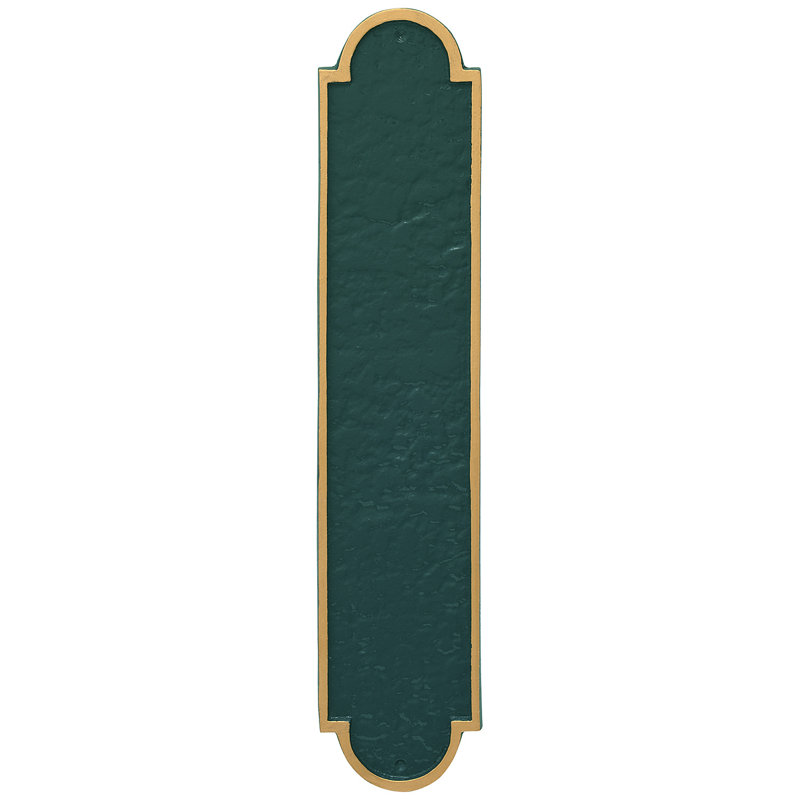 Plaque d'adresse Rockford, Vert chasseur / Or, Oui