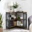 Buffet décoratif de coin en métal 2 portes Piscitelli-452889087