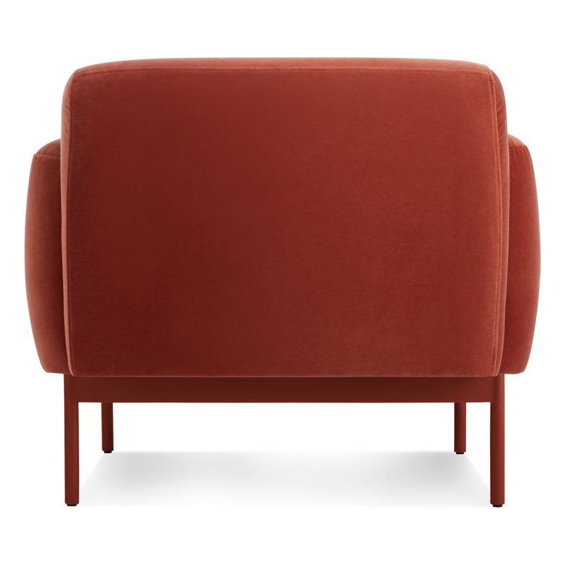 Puff Puff Armchair, Tomato Velvet