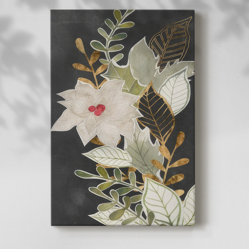 Gilded Christmas Collection B -Gallery Wraraped Cavas