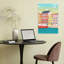 Copenhagen Colorful Vibrant Abstract Bird City Landscape Wall Art Print-1116414499