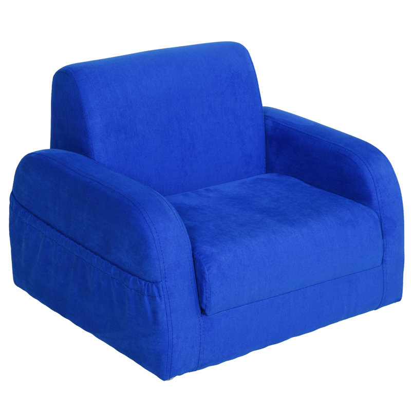 Hering Children's Armchairs Kids Toddler Sofa Chair Foldable Sofa Bed Blue