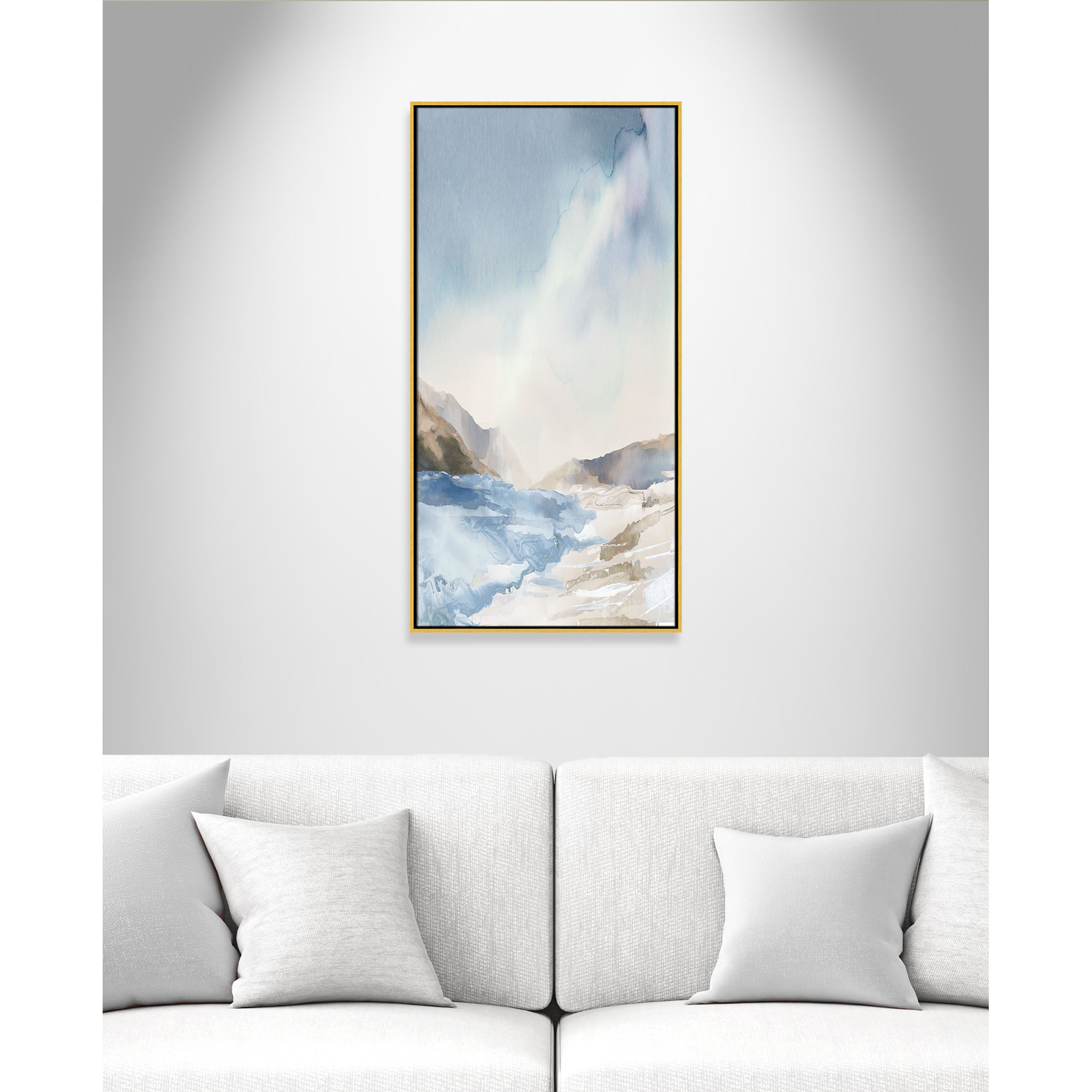 Mystic Shores Print by Mystic Shores, 49.5" H x 25.5" W, Gold