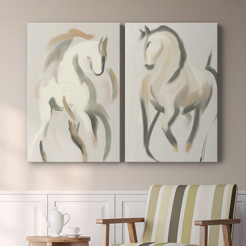 ANIMALS Series CCGLXVIII-Toile tendue avec châssis de qualité supérieure - Prêt à être accroché, H 60 po x l 80 po