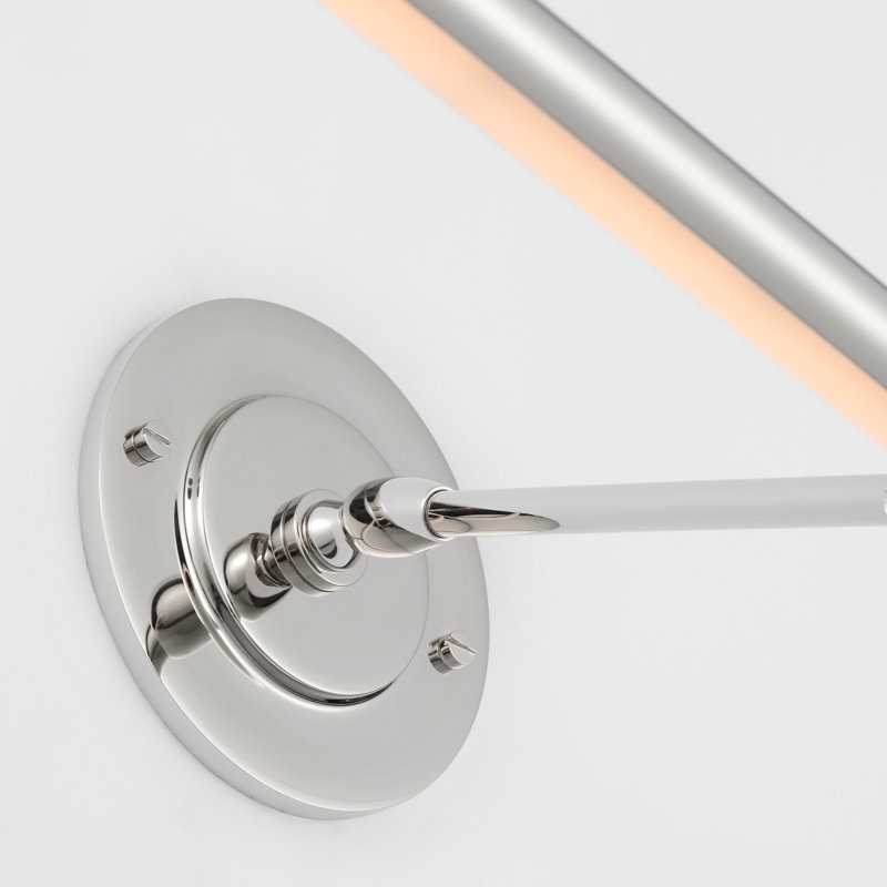 Emery LED Wall Mounted Picture Light By Amber Lewis, Polished Nickel