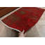 Tapis turc rouge et vert avec motif floral oriental pour petits espaces - Tapis de décoration esthétique rétro
