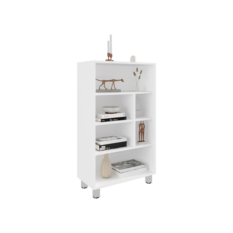 Armoire haute blanche de 40 po avec 4 tablettes et 6 tablettes polyvalentes pour le rangement des montres