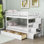 Lit superposé standard en bois 3 tiroirs