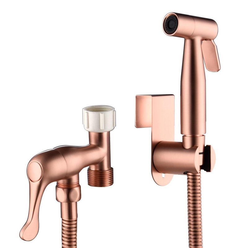 Robinet de bidet horizontal à large entraxe, Or rose