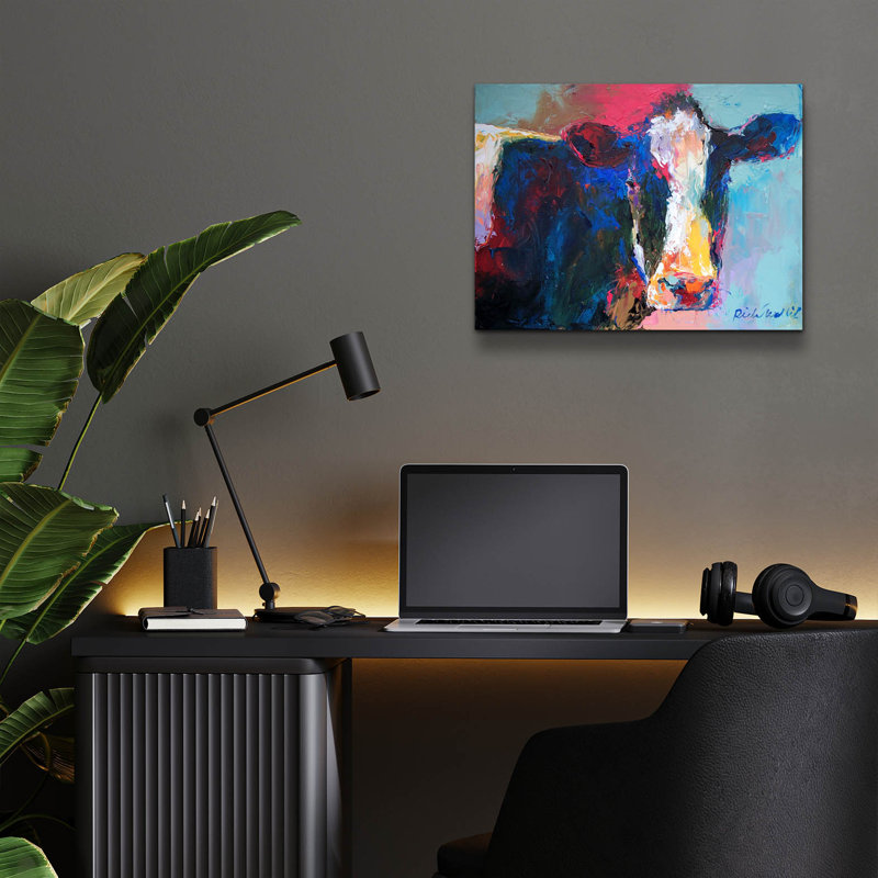 «Art B Cow» par Richard Wallich, H 12 po x l 16 po x P 0,13 po
