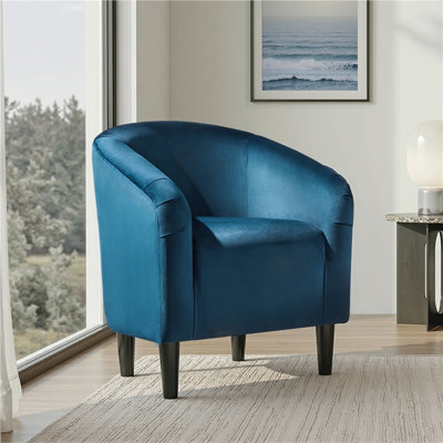 Robeson 70.612Cm Wide Velvet Barrel Chair