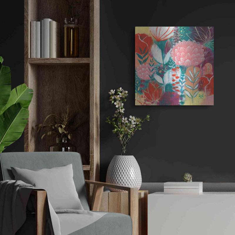 «Sensuality» par Corina Capri, art mural en métal, 24 po x 24 po, H 24 po x l 24 po