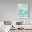 Keishawna «Mermaid», art textuel sur toile tendue-25333617