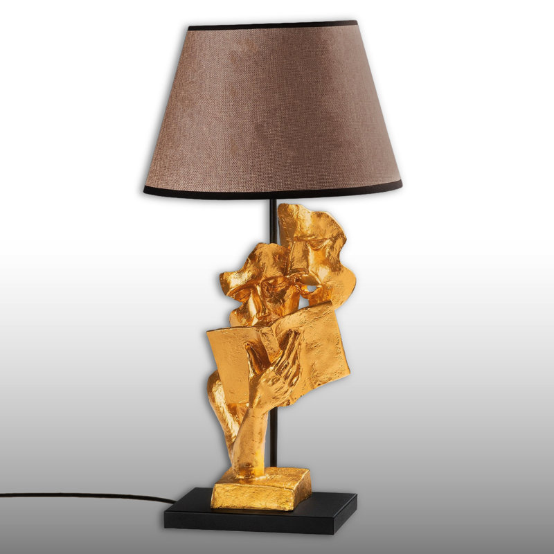 Lampe de table Golden Sculptural, Beige