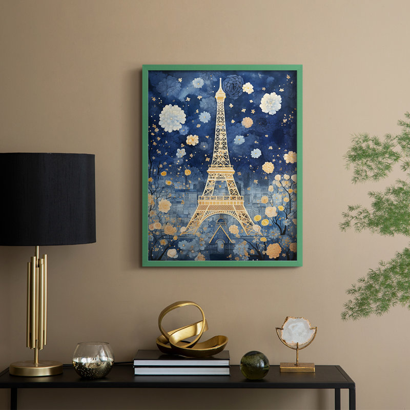 LANDSCAPES Series CECXI, reproduction encadrée - bois massif, 15" H x 12" W, Vert